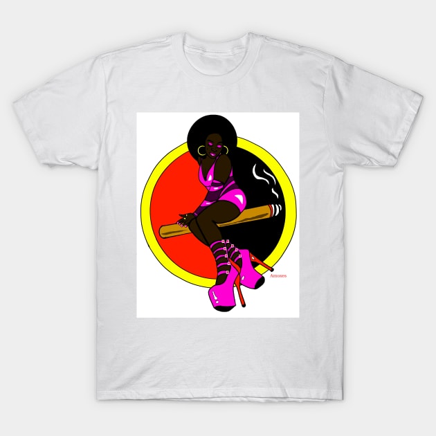 Funky soul cigar T-Shirt by amoxes